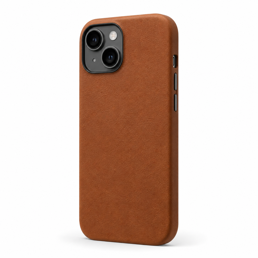 Leather Case for iPhone 15 - Saddle Brown