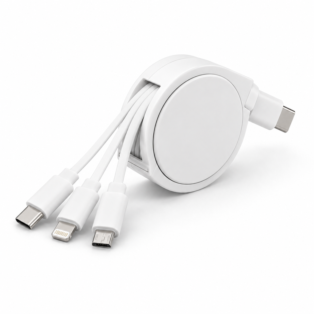 3-in-1 Retractable Charge Cable